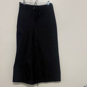 Zara Culotte Pant - Dark Denim Style